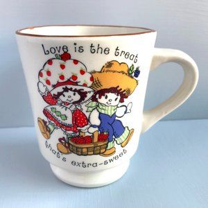 VINTAGE Strawberry Shortcake Love is the Treat Mug